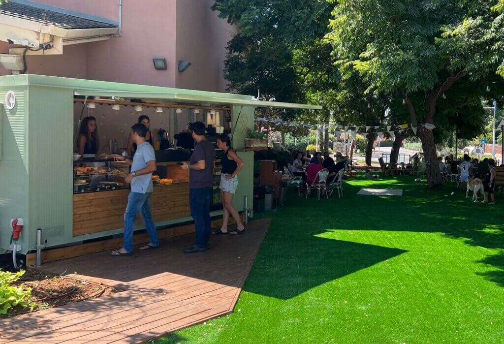 עגלת קפה נוגה נורדיה תמונה של העגלה