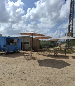 קפה באגמון חפר עגלת קפה אגמון חפר תמונה של העגלה