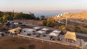 עגלת קפה קפה נומה כפר חיטים תמונה של מבט מלמלעלה