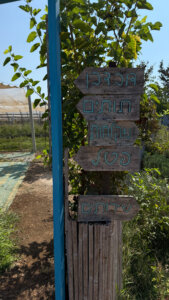 קפה קפקה עגלת קפה מושב שעל בגולן תמונה של שלט